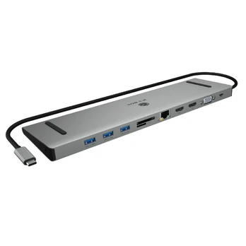 ICY BOX IB-DK2106a-CPD 11 w 1, 3x Video output