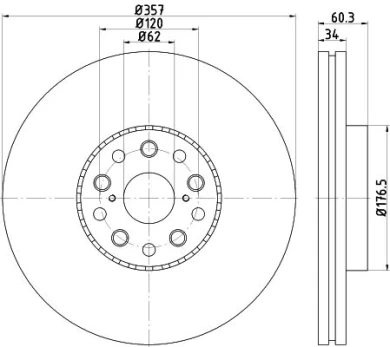 TEXTAR 92224203 Brake Disc