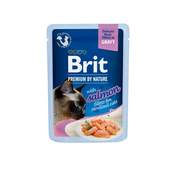 Brit Premium Delicate konservai katėms Salmon for Sterilised in Gravy 85g
