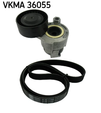 V formos rumbuotas diržas, komplektas SKF VKMA36055