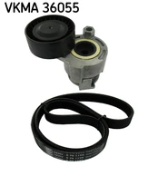 V formos rumbuotas diržas, komplektas SKF VKMA36055 kaina