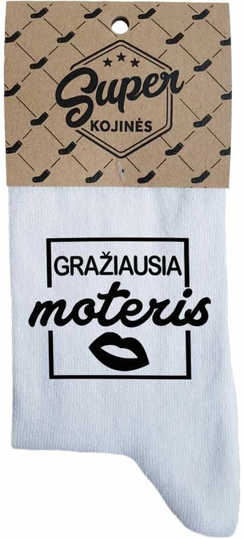 Moteriškos kojinės "Gražiausia moteris"