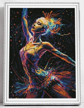 Deimantinė mozaika su rėmeliu TM Varvikas Dance energy LE152e, 30x40 cm