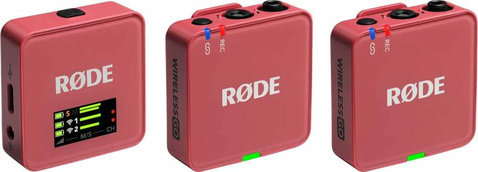 „Rode“ belaidis „Go III“ mikrofonas, rožinis (WIGOGEN3ROS)