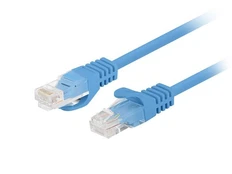 PATCHCORD KAT.6 UTP 2M MĖLYNA FLUKE PASSED LANBERG 10-PACK kaina
