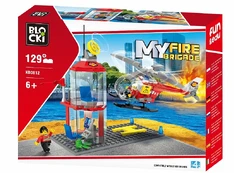 Konstruktorius BLOCKi MyFireBrigade Sraigtasparnių nusileidimo aikštelė KB0812