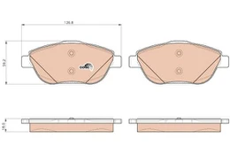 TRW GDB1926 Brake pad set