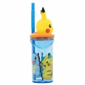 Gertuvė Pokemon 3d puodelis su šiaudeliu, 360 ml. kaina