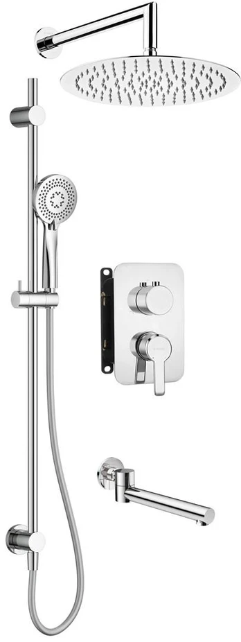 Concealed shower set with mixer BOX