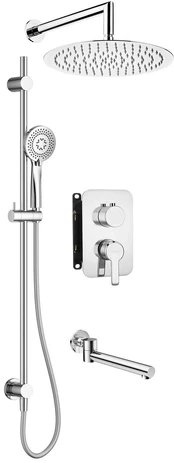 Concealed shower set with mixer BOX kaina