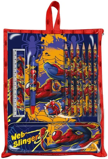 Kelioninis Kids Licensing Marvel Spiderman stationery set in bag