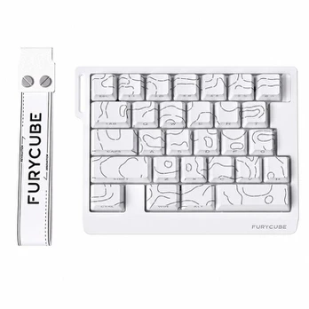 Furycube M30 HE magnetinė žaidimų klaviatūra, balta