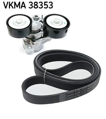 V formos rumbuotas diržas, komplektas SKF VKMA 38353