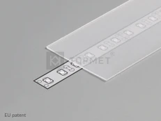 3m LED juostos profilio dangtelis H, matinis