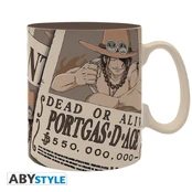 ONE PIECE - Mug (460 ml) Ace Wanted - Puodelis kaina
