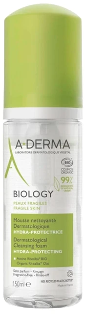 Valomosios veido putos A-Derma Biology, 150 ml, moterims