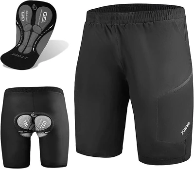 Vyriški 5D kalnų dviratininko šortai X-Tiger, juodi, XL