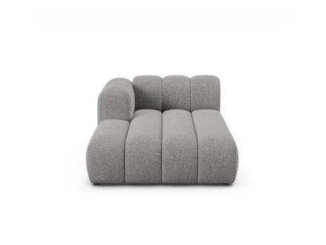 Chaise Longue Left, "Lupine", 2 Seats, 117x177x70, Light Grey