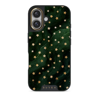 Prince Charming - Stars iPhone 16 Case, Elite Dark (MagSafe) / Gold