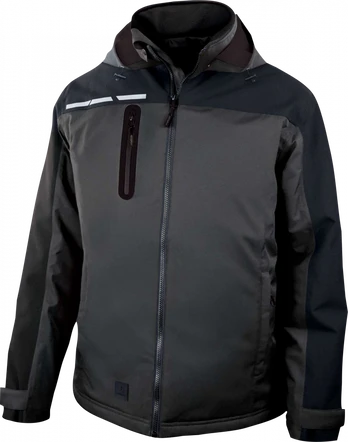 Parka Quebec waterproof, dark grey/black L, Delta Plus