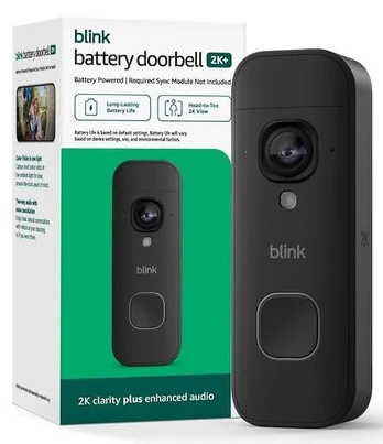 Blink Battery Doorbell 2K+ Wireless video doorbell