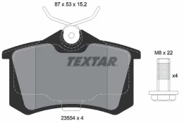 Stabdžių trinkelių rinkinys, diskinis stabdys TEXTAR 2355401 kaina