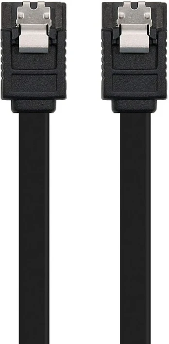 Sata Iii 6gbps duomenų perdavimo kabelis, 0.5m, juodas