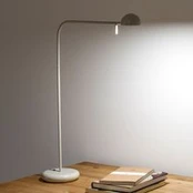 Vibia Pin 1655 LED stalo lempa, ilgis 40 cm, kreminė
