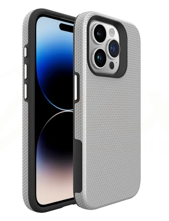 Dėklas Vmax Triangle Case for Samsung Galaxy A35 5G sidabrinis