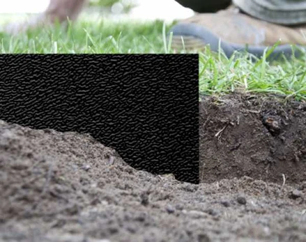 Lawn edge BORDER 6m x 15cm, juodas