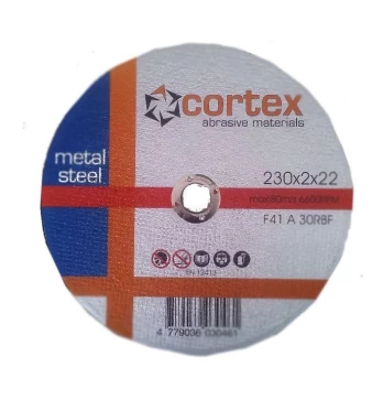 Plieno pjovimo diskas CORTEX, 230 x 2,0 x 22 mm