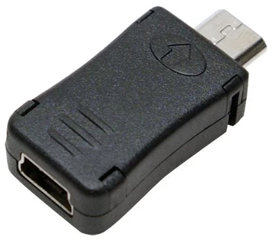 Adapteris Logilink USB-mini to USB-micro Mini USB 5 pin female, Micro USB B male