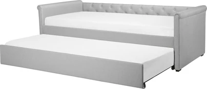 Lova Beliani Libourne, 90x200 cm, pilka