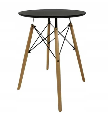 Stalas Carol, ø60x75 cm, juodas