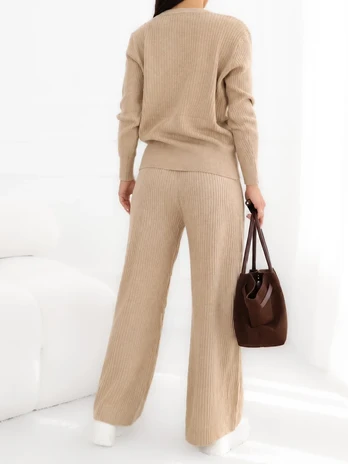 Italy Moda Komplet-IR-KMPL-RR1360.27-camelowy