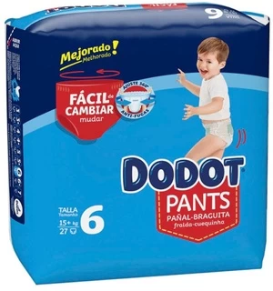 Sauskelnės Dodot Pants, 6 dydis, 15 kg, 27 vnt.