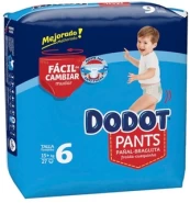 Sauskelnės Dodot Pants, 6 dydis, 15 kg, 27 vnt. kaina