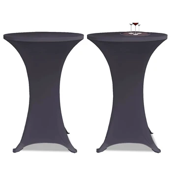 Tampri staltiesė, 2 vnt., skersmuo 60 cm, antracito spalvos