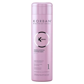 Korban K-Protein Clarifying Shampoo -1 valomasis plaukų šampūnas, 250 ml