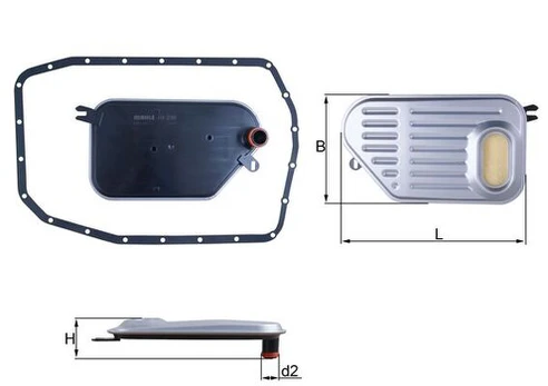 hidraulinis filtras, automatinÄ transmisija KNECHT HX239D