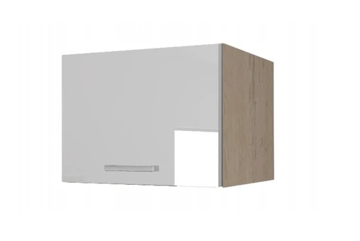 Pakabinama spintelė Liveo Modena MD6, 50 cm, balta/ruda