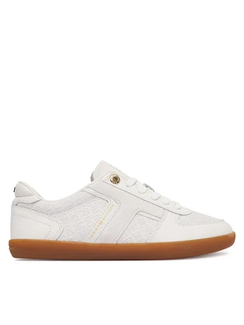 Laisvalaikio batai Tommy Hilfiger Th Tribeca Sneaker Monogram FW0FW09691 Balta