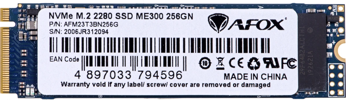 Kietasis diskas (SSD) Afox ME300-256GN, 1.8", 256 GB