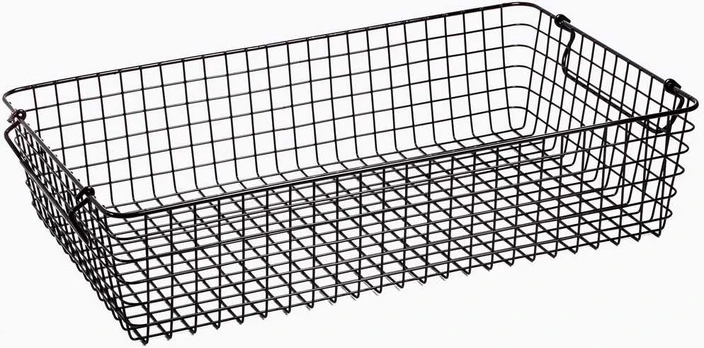 GN 1/1 basket, steel, juodas