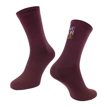 Kojinės FORCE Love Your Ride // dydis: S-M (36-41) (bordo)