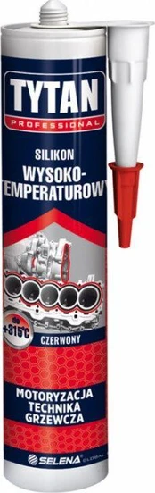 Tytan SILIKON WYSOKOTEMPERATUROWY 280ML Raudonas