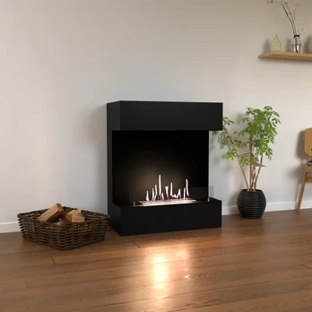 GLOW FIRE KONGSBERG BLACK pastatomas biožidinys su apdaila