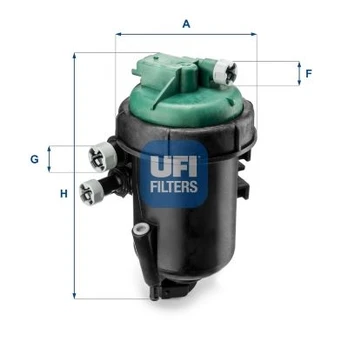 Kuro filtras UFI 55.173.00