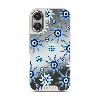 Blue Gaze - iPhone 16 Case, Elite Mirror Light (MagSafe) / Silver