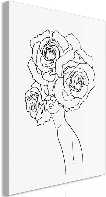Artgeist Paveikslas - Fancy Roses (1 Part) Vertical